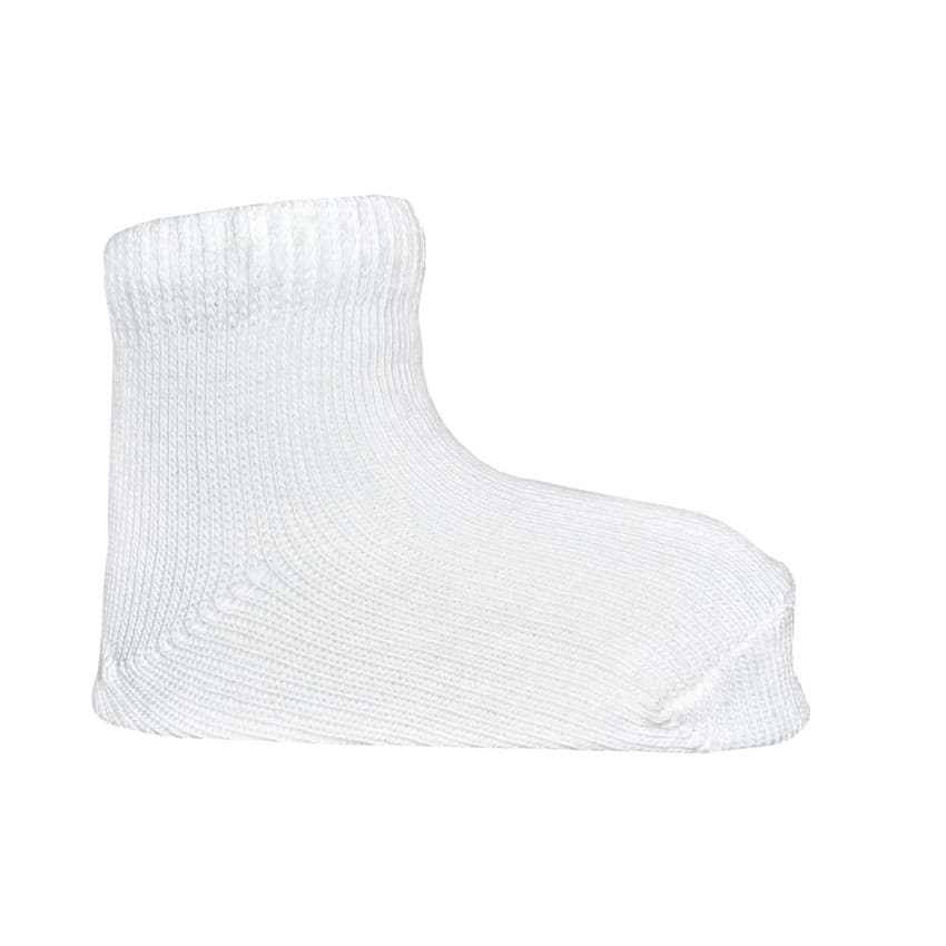 Organickid Beyaz Bebek Çorap Seti 3lü resmi