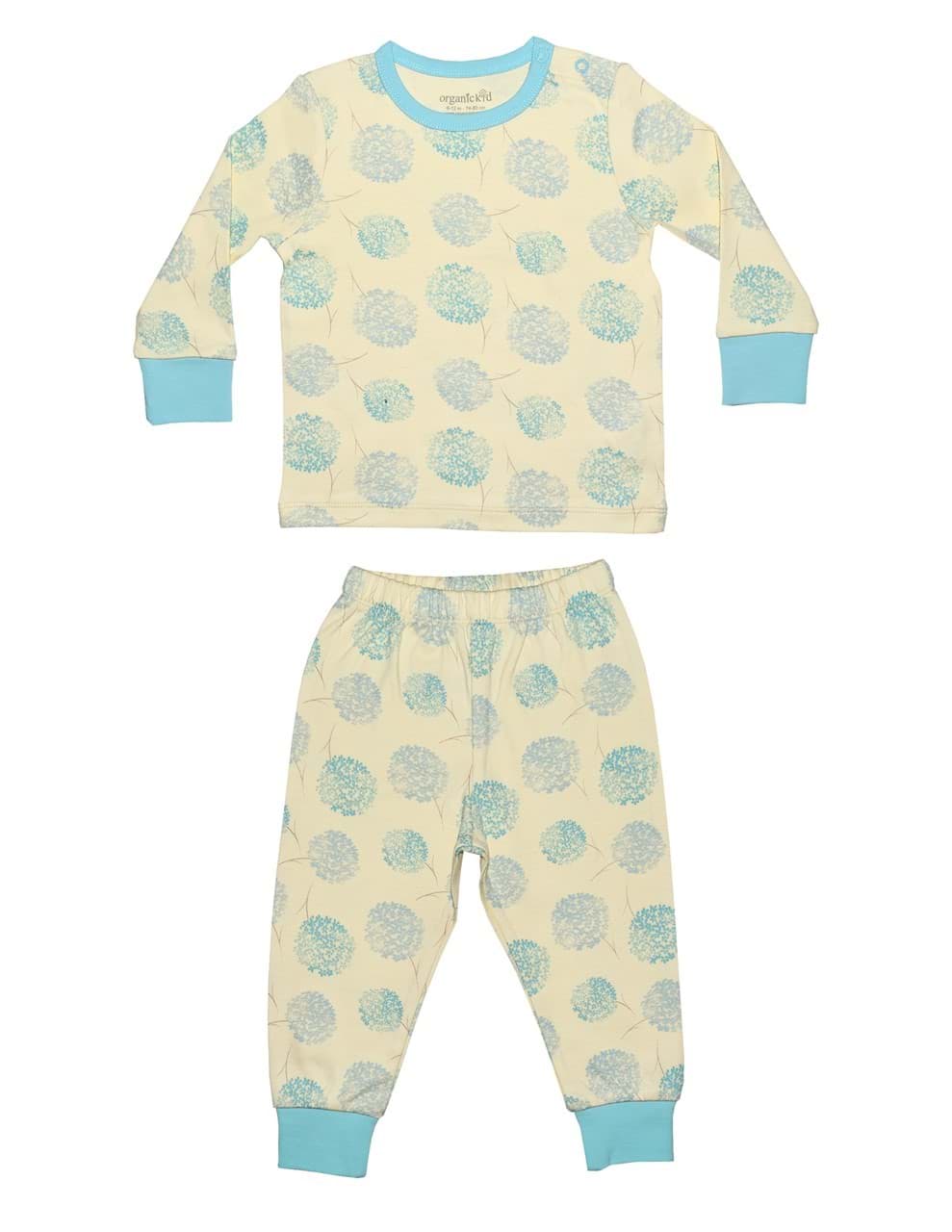 Blue Bloom Bebek Pijama Takımı resmi