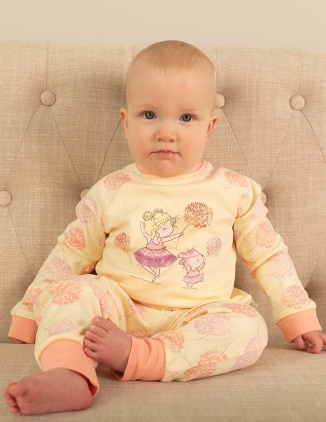 Pink Bloom Kız Bebek Pijama Takımı resmi